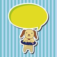 animal dog summer cartoon theme elements N5
