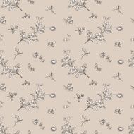 Seamless floral pattern flower elements