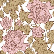 seamless rose floral background N2