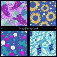 Berries and seed pattern set