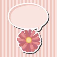 flower theme elements vector eps N116
