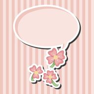 flower theme elements vector eps N117