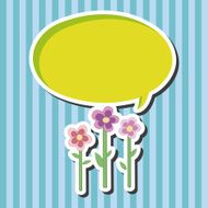 flower theme elements vector eps N119