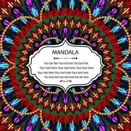 invitation mandala card N24