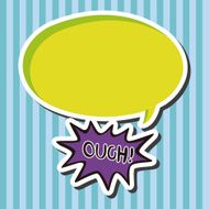 message word ouch theme elements N3