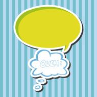 message word ouch theme elements N4