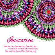 invitation mandala card N25