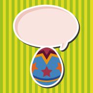 easter egg flat icon elements background eps10 N13