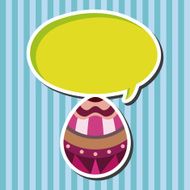 easter egg flat icon elements background eps10 N14
