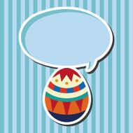easter egg flat icon elements background eps10 N16