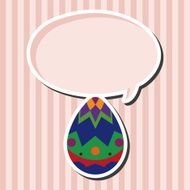 easter egg flat icon elements background eps10 N19
