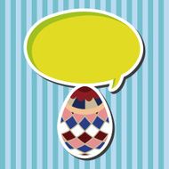 easter egg flat icon elements background eps10 N20