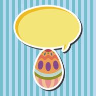 easter egg flat icon elements background eps10 N21