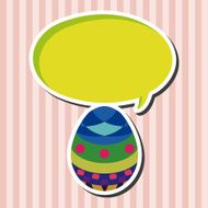 easter egg flat icon elements background eps10 N22