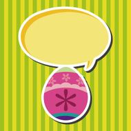 easter egg flat icon elements background eps10 N23