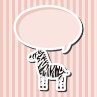 animal zebra cartoon theme elements N6