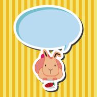 animal rabbit cartoon theme elements N30