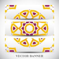 Set of abstract vector banners N4