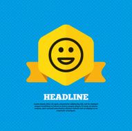 Smile icon Happy face symbol