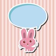animal rabbit cartoon theme elements N31