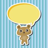 animal bear cartoon theme elements N15