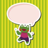 animal frog cartoon theme elements N12