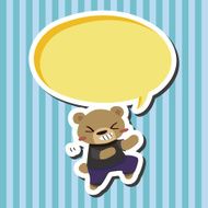 animal bear cartoon theme elements N16