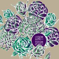 beautiful flower background art N85