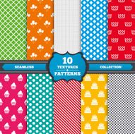 Birthday party icons Cake and cupcake symbol N2