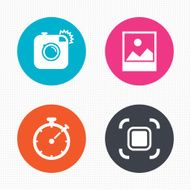 Photo camera icon Autofocus zone and Landscape N3