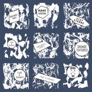 Abstract set of blobs splash labels N29