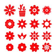Set of Flower icons N7