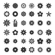 Set of Flower icons N8
