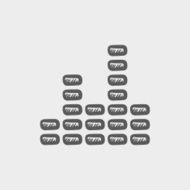 Digital equalizer sketch icon