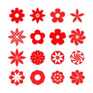 Set of Flower icons N9
