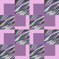 Patchwork seamless pattern checkered ornament background
