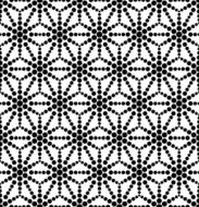 Black and white geometric circle seamless pattern N12