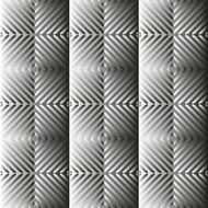 Black and white gradient geometric seamless pattern