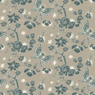 retro seamless floral pattern N3