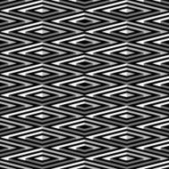 Black and white geometric square seamless pattern N3