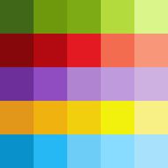 background of colored squares in different shades