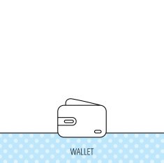 Wallet icon Cash money bag sign N8