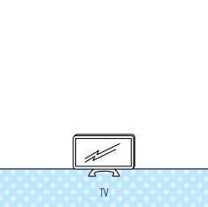 Lcd tv icon Led monitor sign N13