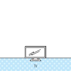 Lcd tv icon Led monitor sign N15