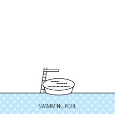 Swimming pool icon Jumping into water sign N3