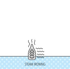 Steam ironing icon Iron housework tool sign N7