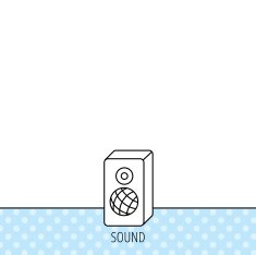 Sound icon Musical speaker sign N15