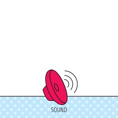 Sound waves icon Audio speaker sign N5