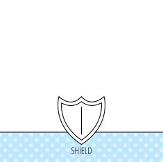 Shield icon Protection sign N10