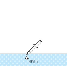 Pipette icon Laboratory analysis sign N5
